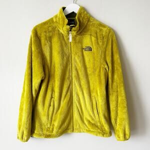 The North Face Osito Fleece Jacket Womens L Furry Fuzzy Coat Full Zip Bright Y2K